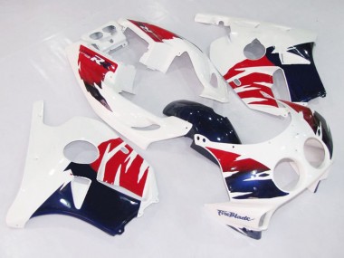 1990-1998 White Red and Blue Honda CBR250RR Fairings