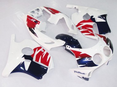 Best Aftermarket 1990-1998 White Red and Blue Honda CBR250RR Fairings