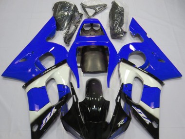 Best Aftermarket 1998-2002 Blue White and Black Yamaha R6 Fairings