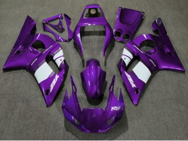 Best Aftermarket 1998-2002 Deep Purple & White Yamaha R6 Fairings