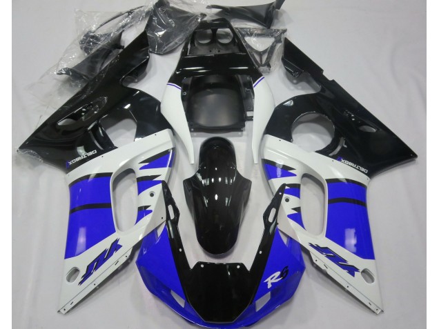 1998-2002 Gloss Blue and Black Yamaha R6 Fairings