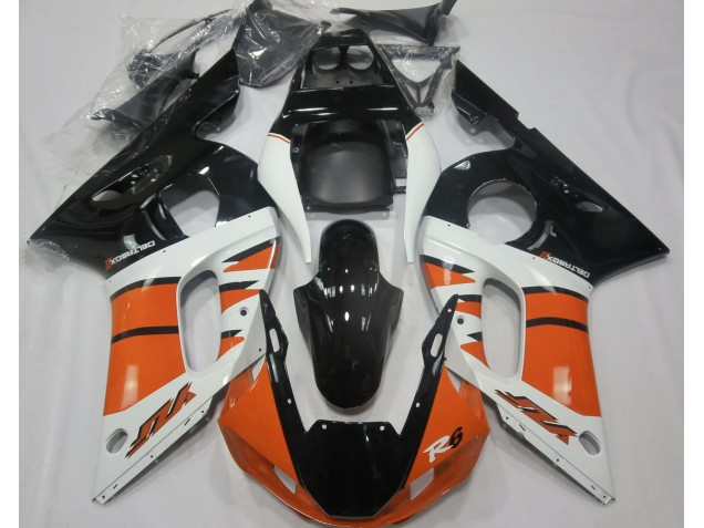 1998-2002 Gloss Orange and Black Yamaha R6 Fairings 1998-2002 Gloss Orange and Black Yamaha R6 Fairings
