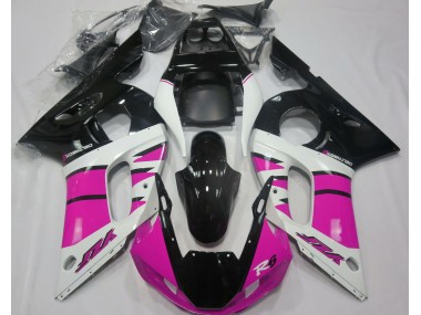 1998-2002 Gloss Pink and Black Yamaha R6 Fairings