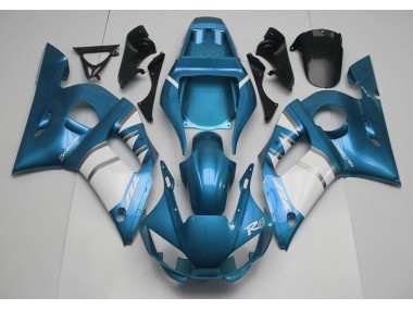 Best Aftermarket 1998-2002 Light Blue & White Yamaha R6 Fairings