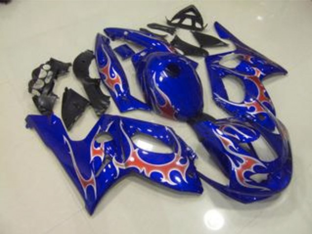 1998-2007 Blue Red and Silver Gloss Yamaha YZF600 Fairings 1998-2007 Blue Red and Silver Gloss Yamaha YZF600 Fairings