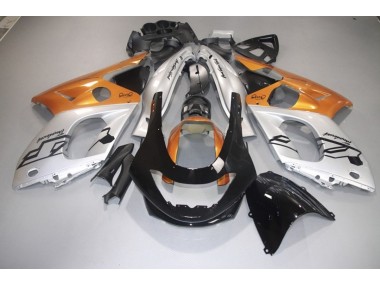 1998-2007 Gloss Orange Silver and Black Yamaha YZF600 Fairings