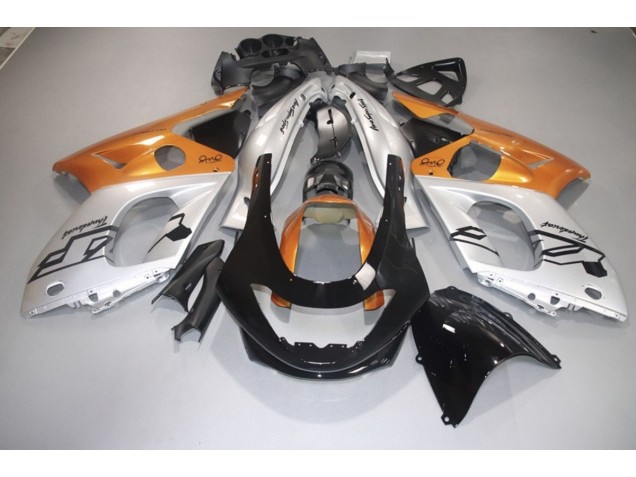 1998-2007 Gloss Orange Silver and Black Yamaha YZF600 Fairings