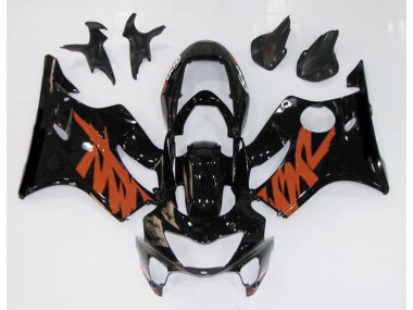 1999-2000 Gloss Black & Orange Honda CBR600 F4 Fairings