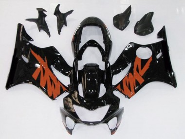 1999-2000 Gloss Black & Orange Honda CBR600 F4 Fairings