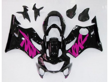 1999-2000 Gloss Black & Pink Honda CBR600 F4 Fairings