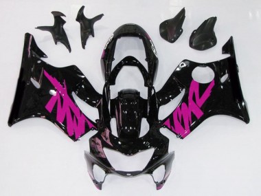 1999-2000 Gloss Black & Pink Honda CBR600 F4 Fairings