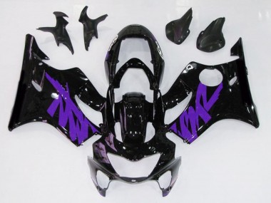 1999-2000 Gloss Black & Purple Honda CBR600 F4 Fairings