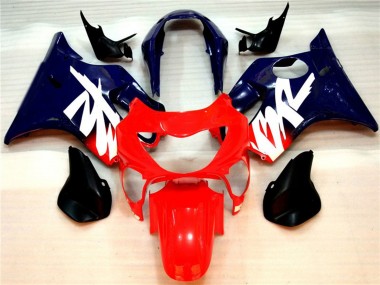 1999-2000 Gloss Red and Blue Honda CBR600 F4 Fairings