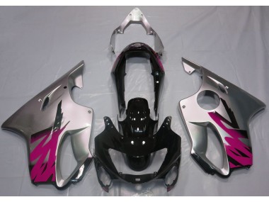 1999-2000 Gloss Silver & Pink Honda CBR600 F4 Fairings