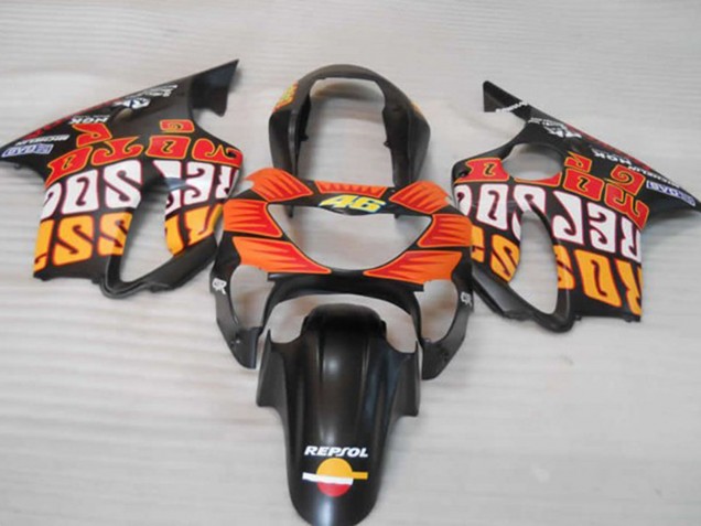 1999-2000 Matte Orange Black and Red Honda CBR600 F4 Fairings 1999-2000 Matte Orange Black and Red Honda CBR600 F4 Fairings