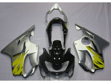 1999-2000 Silver Yellow and Black Honda CBR600 F4 Fairings