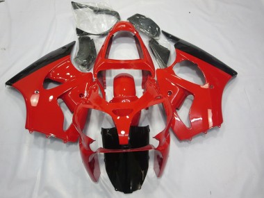 Best Aftermarket 2000-2002 Red and Black Kawasaki ZX6R Fairings