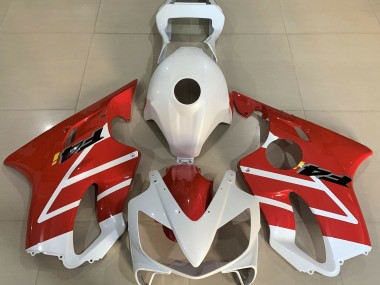 Best Aftermarket 2001-2003 Gloss White and Red Honda CBR600 F4i Fairings