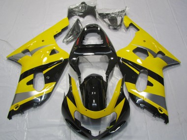 2001-2003 Yellow OEM Style Suzuki GSXR 600-750 Fairings
