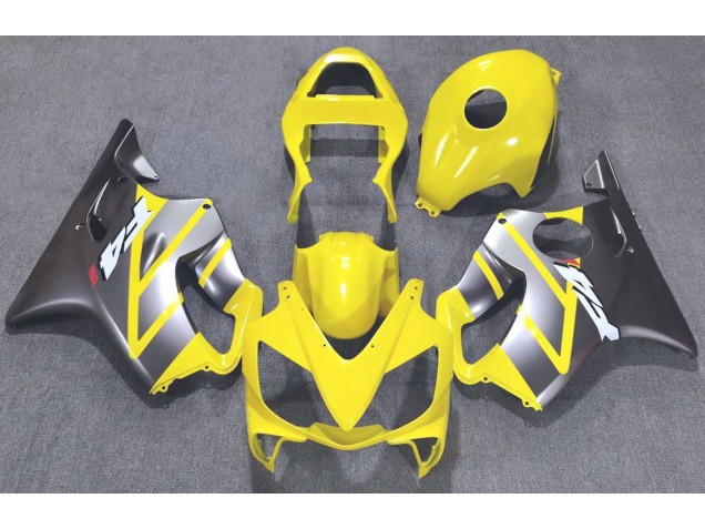 2001-2003 Yellow and Matte Silver Honda CBR600 F4i Fairings 2001-2003 Yellow and Matte Silver Honda CBR600 F4i Fairings