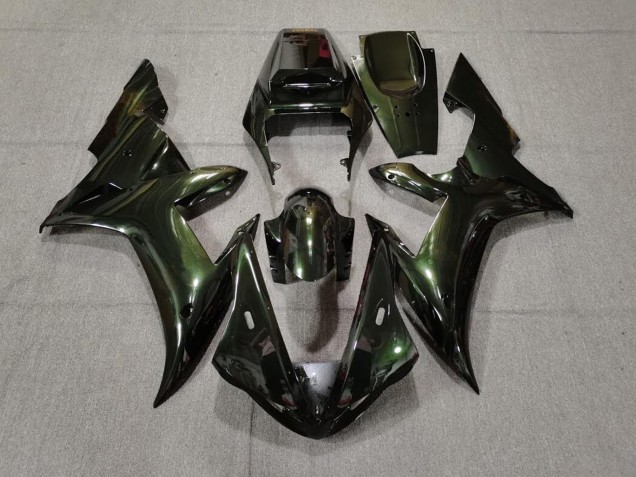 2002-2003 Forest Green & Gold Yamaha R1 Fairings 2002-2003 Forest Green & Gold Yamaha R1 Fairings