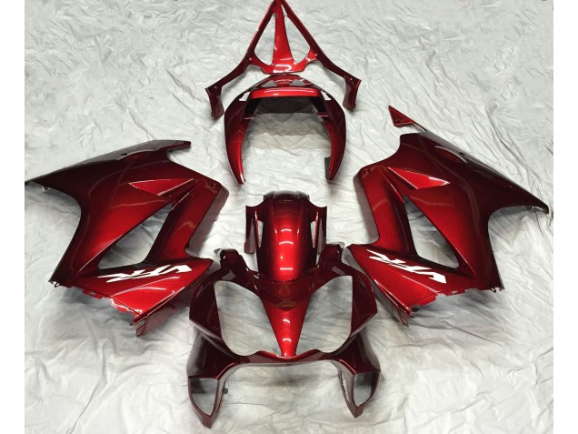 Best Aftermarket 2002-2012 Deep Red Plain Honda VFR800 Fairings