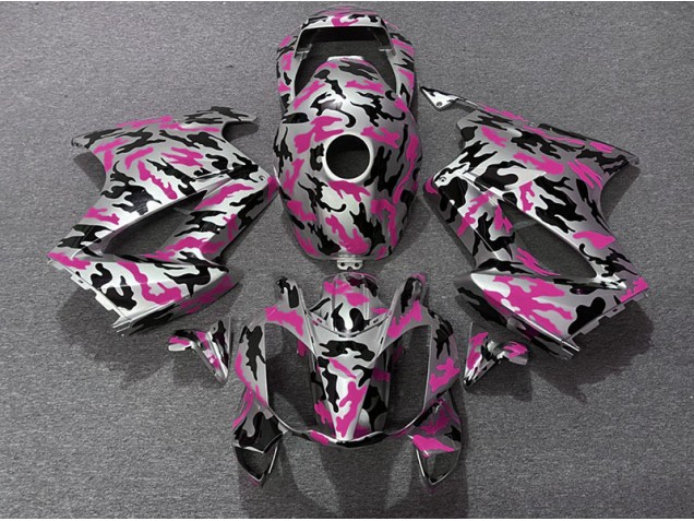 Best Aftermarket 2002-2012 Pink Camo Honda VFR800 Fairings