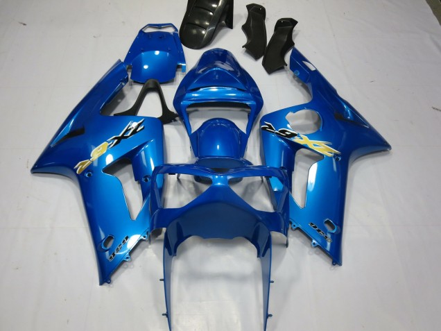 2003-2004 Blue Ninja Kawasaki ZX6R Fairings 2003-2004 Blue Ninja Kawasaki ZX6R Fairings