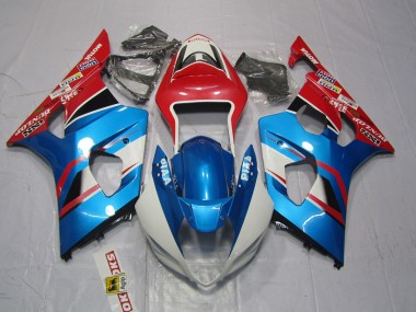 Best Aftermarket 2003-2004 Blue and Red Suzuki GSXR 1000 Fairings