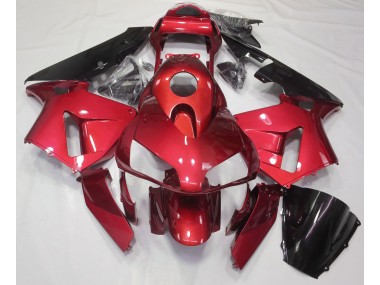 Best Aftermarket 2003-2004 Candy Red Plain Honda CBR600RR Fairings