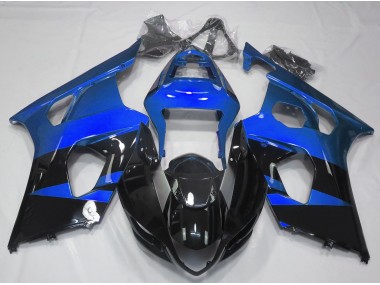 Best Aftermarket 2003-2004 Gloss Blue & Black Suzuki GSXR 1000 Fairings