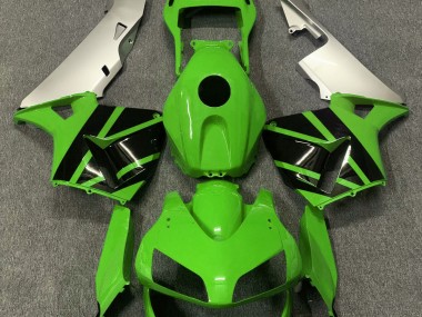 2003-2004 Gloss Green & Matte Silver Honda CBR600RR Fairings