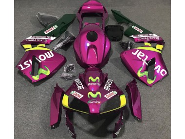 2003-2004 Hot Pink Movistar Honda CBR600RR Fairings