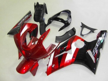 Best Aftermarket 2003-2004 Red and Black Kawasaki ZX6R Fairings