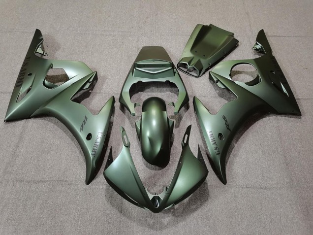 2003-2005 Army Green Yamaha R6 Fairings 2003-2005 Army Green Yamaha R6 Fairings