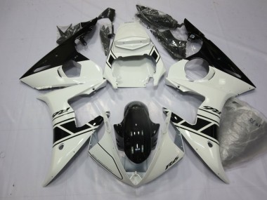 Best Aftermarket 2003-2005 Black and white Yamaha R6 Fairings