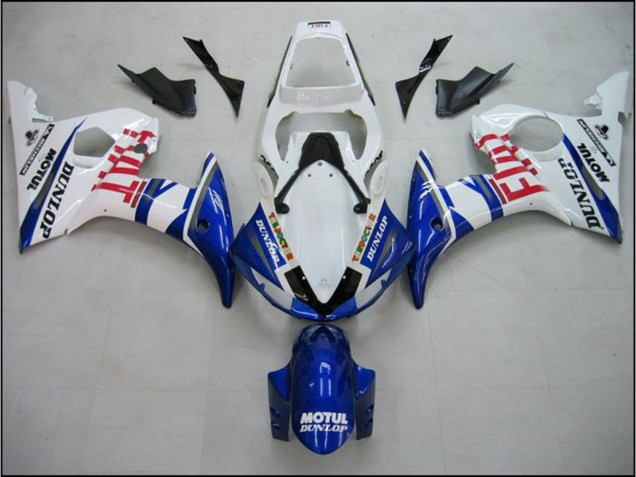 2003-2005 Blue Fiat Yamaha R6 Fairings 2003-2005 Blue Fiat Yamaha R6 Fairings
