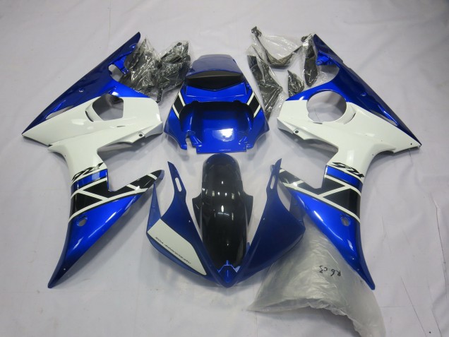 2003-2005 Blue White OEM Style Yamaha R6 Fairings 2003-2005 Blue White OEM Style Yamaha R6 Fairings