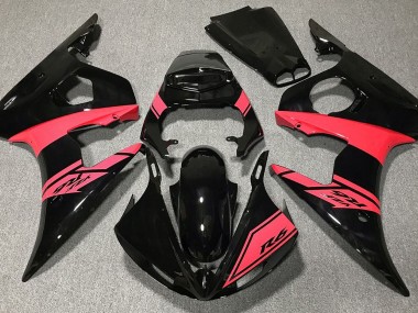 Best Aftermarket 2003-2005 Gloss Black and Red Yamaha R6 Fairings