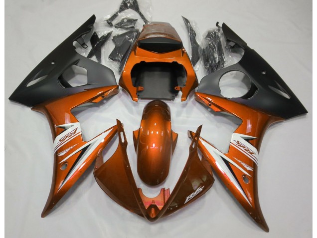 2003-2005 Gloss Orange & White Yamaha R6 Fairings 2003-2005 Gloss Orange & White Yamaha R6 Fairings