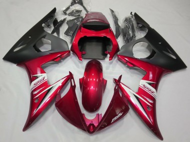 Best Aftermarket 2003-2005 Gloss Red & White Yamaha R6 Fairings