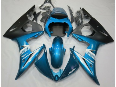 Best Aftermarket 2003-2005 Light Blue & White Yamaha R6 Fairings