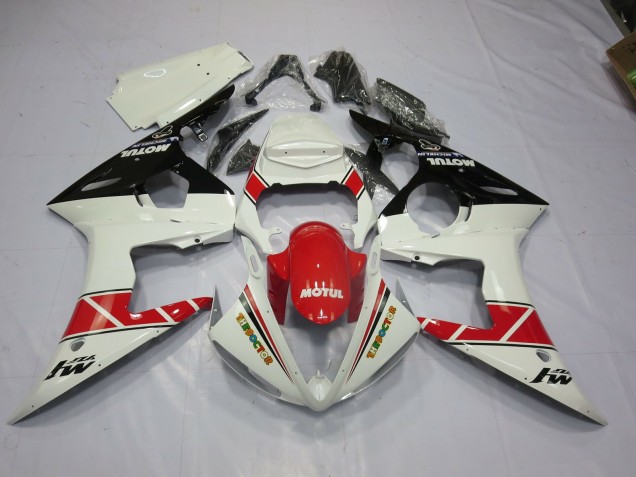 2003-2005 Motul Red and Black Yamaha R6 Fairings 2003-2005 Motul Red and Black Yamaha R6 Fairings