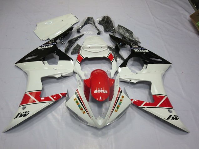 Best Aftermarket 2003-2005 Motul Red and Black Yamaha R6 Fairings