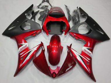 2003-2005 Red & White Yamaha R6 Fairings