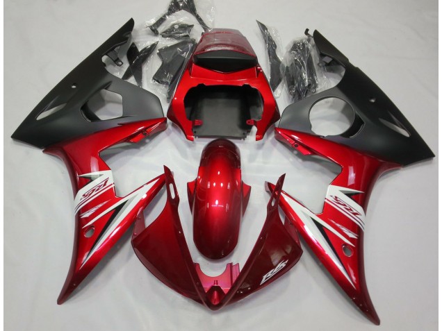 Best Aftermarket 2003-2005 Red & White Yamaha R6 Fairings