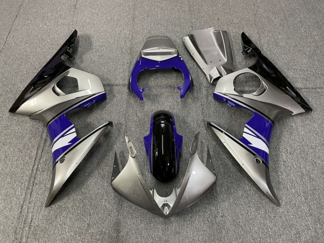2003-2005 Silver and Purple style Yamaha R6 Fairings