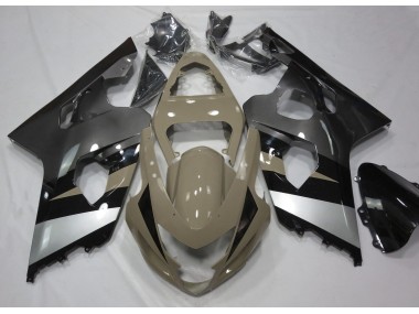2004-2005 Desert Tan and Silver Suzuki GSXR 600-750 Fairings