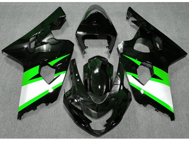 2004-2005 Gloss Black & Green Suzuki GSXR 600-750 Fairings 2004-2005 Gloss Black & Green Suzuki GSXR 600-750 Fairings