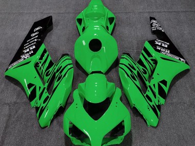 Best Aftermarket 2004-2005 Gloss Green Flame Honda CBR1000RR Fairings